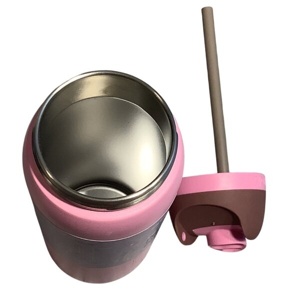 Owala 24oz Pink & Brown Stainless Steel Insulated Water Bottle Straw Broken Lid - Picture 5 of 5